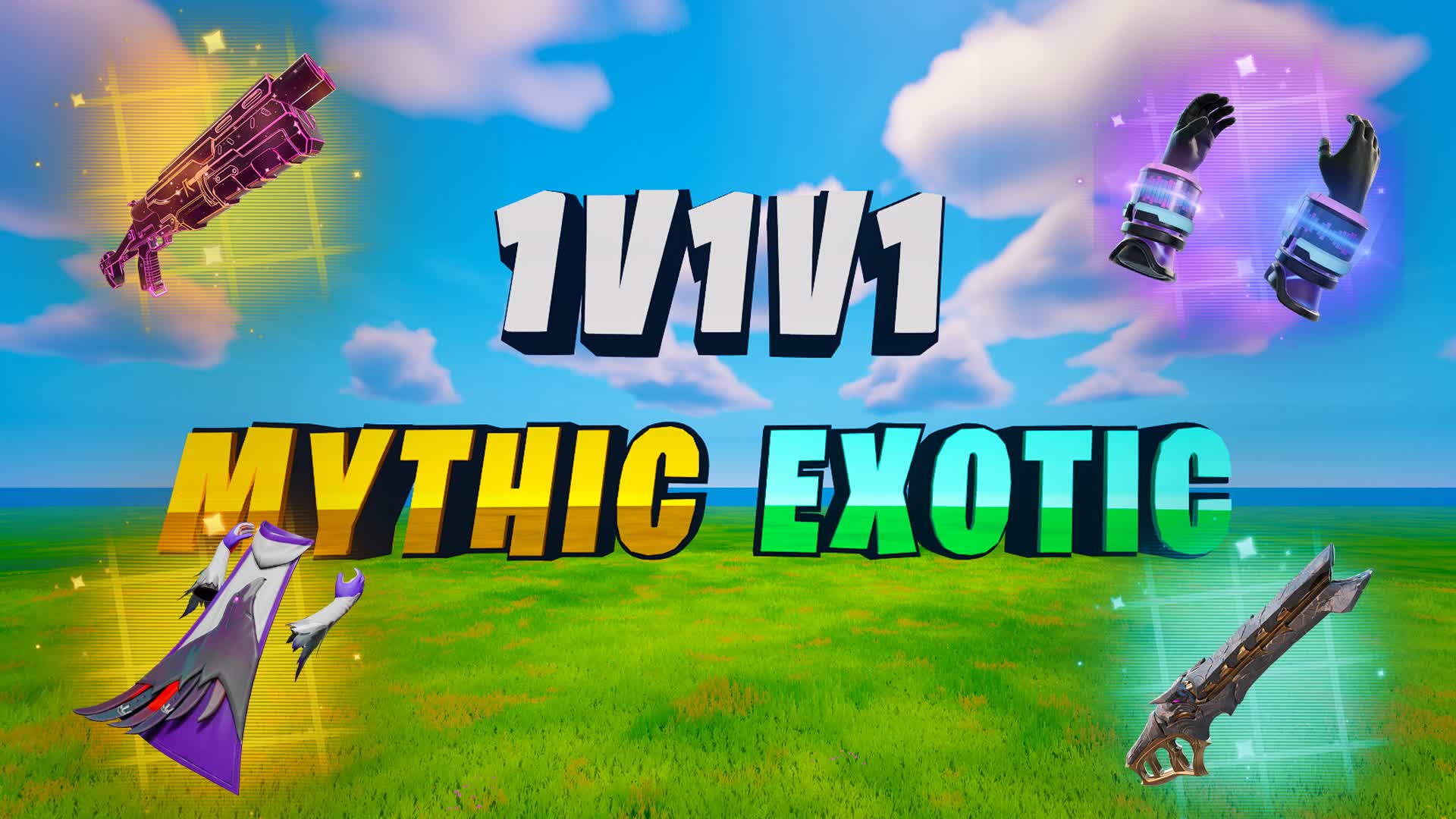 1V1V1 MYTHIC & EXOTIC FREE FOR ALL — Fortnite Creative map