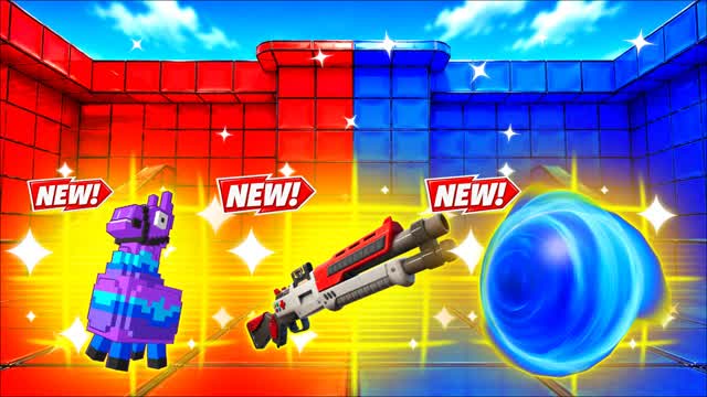 RED VS BLUE FLUID STANCE 🔴🔵 — Fortnite Creative map cover art
