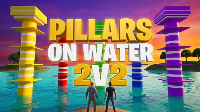 PILLARS ON WATER 2V2 — Fortnite Creative map