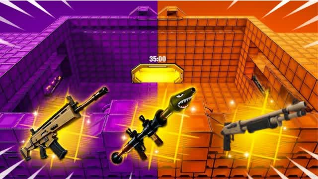 MEGA ORANGE VS PURPLE — Fortnite Creative map