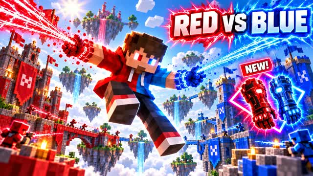 RED VS BLUE: POWER BATTLE 🔴🔵⚡ — Fortnite Creative map