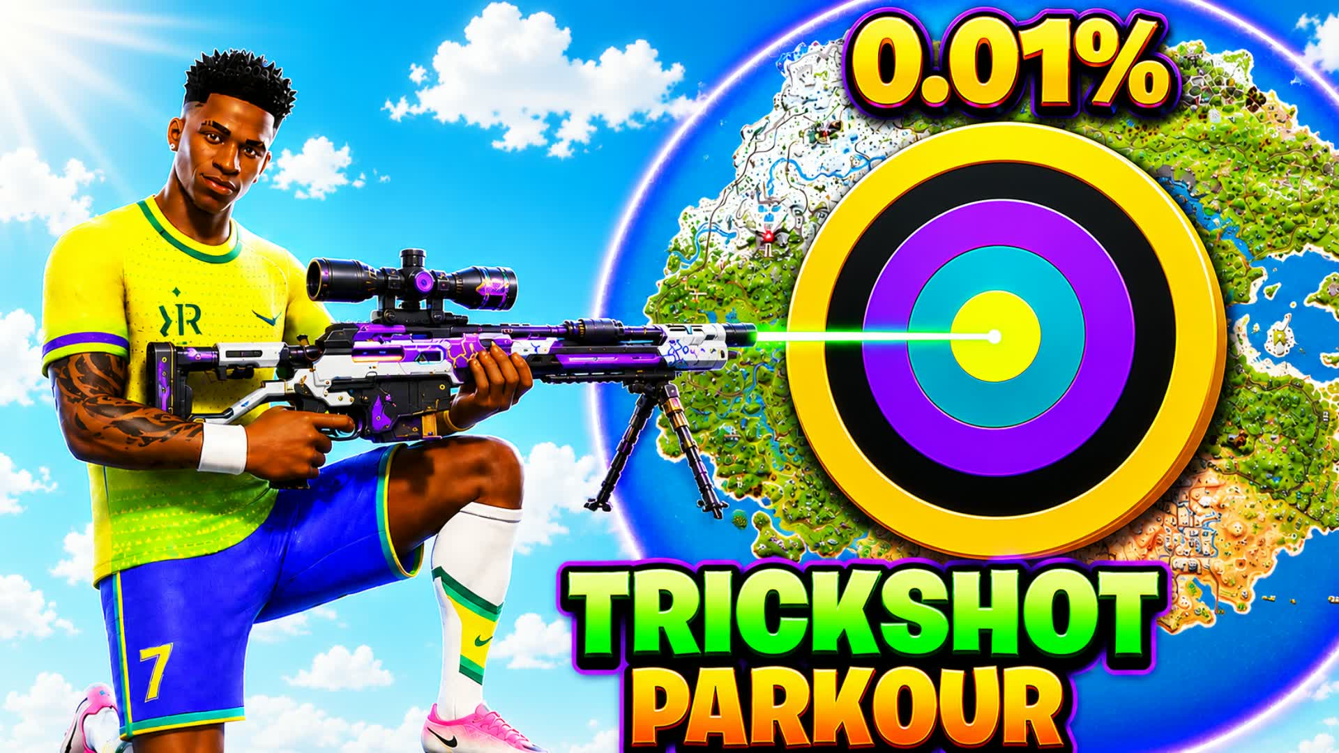 🔥🦅 BALL IN FENIX TRICKSHOT PARKOUR 🎯 — Fortnite Creative map