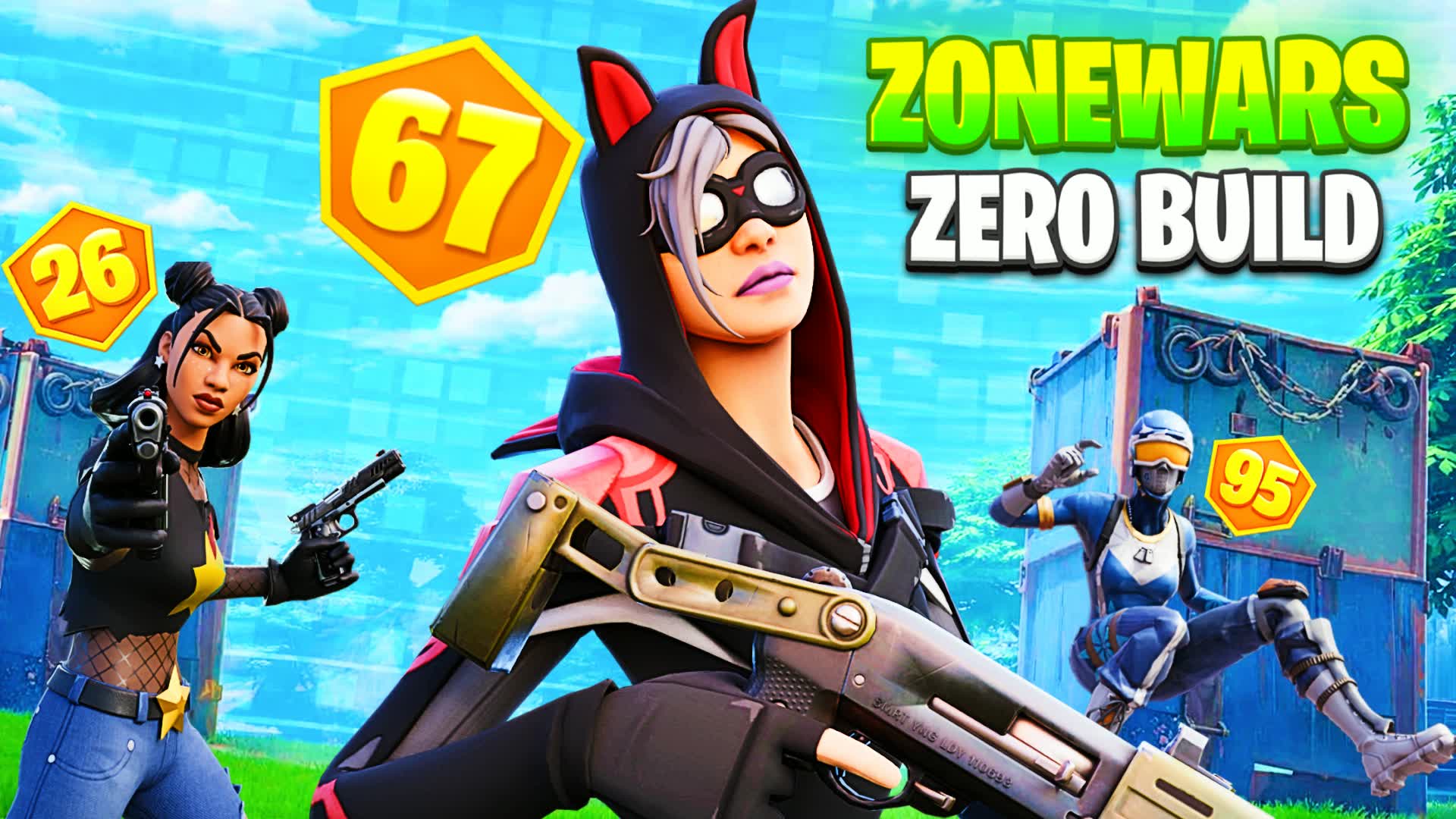 Solo Zero Build Zone Wars [M4R] — Fortnite Creative map