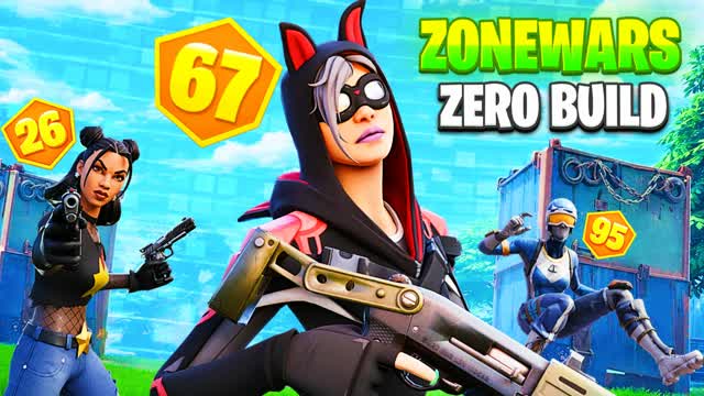 Solo Zero Build Zone Wars [M4R] — Fortnite Creative map
