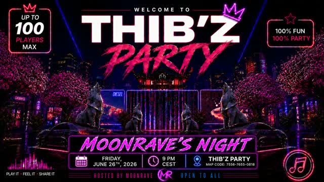 Thib'z PARTY 🎉 — Fortnite Creative map cover art