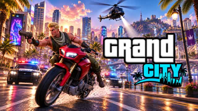 GRAND DRIVE CITY — Fortnite Creative map cover art