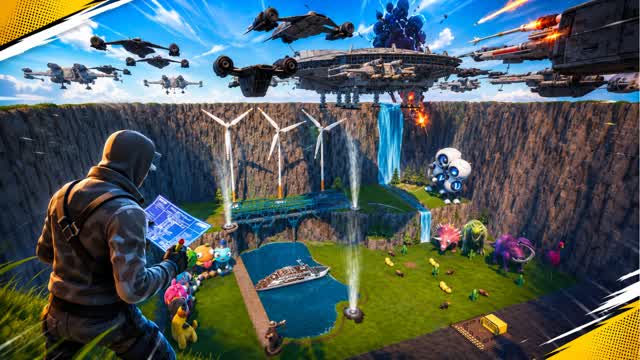 🚗Fun city with ramps🚗 — Fortnite Creative map