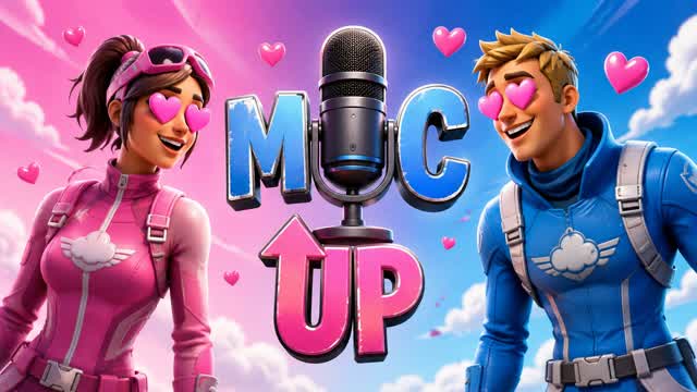 FRIEND ZONE 🔊 PROXIMITY CHAT 🔊 MIC UP — Fortnite Creative map cover art
