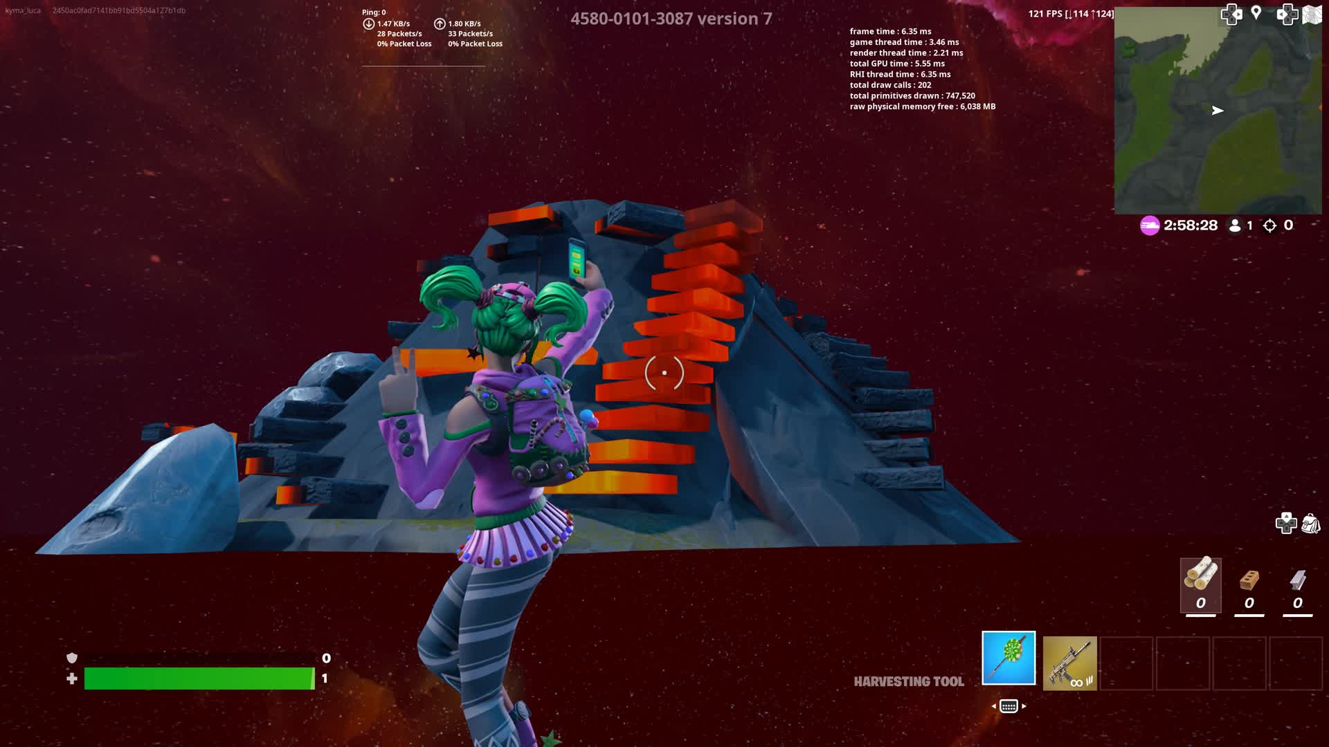 Parkour gun game — Fortnite Creative map