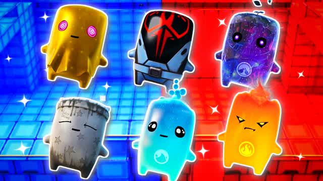 BLUE VS RED FIRE SIGNAL 🔵🔴 — Fortnite Creative map cover art
