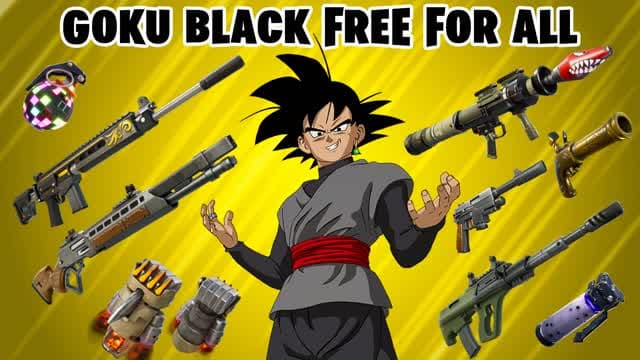 Goku Black Free For All🎯 — Fortnite Creative map cover art
