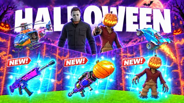 👻 HALLOWEEN PVP – EVERY GUN & 1V1 🎯 — Fortnite Creative map