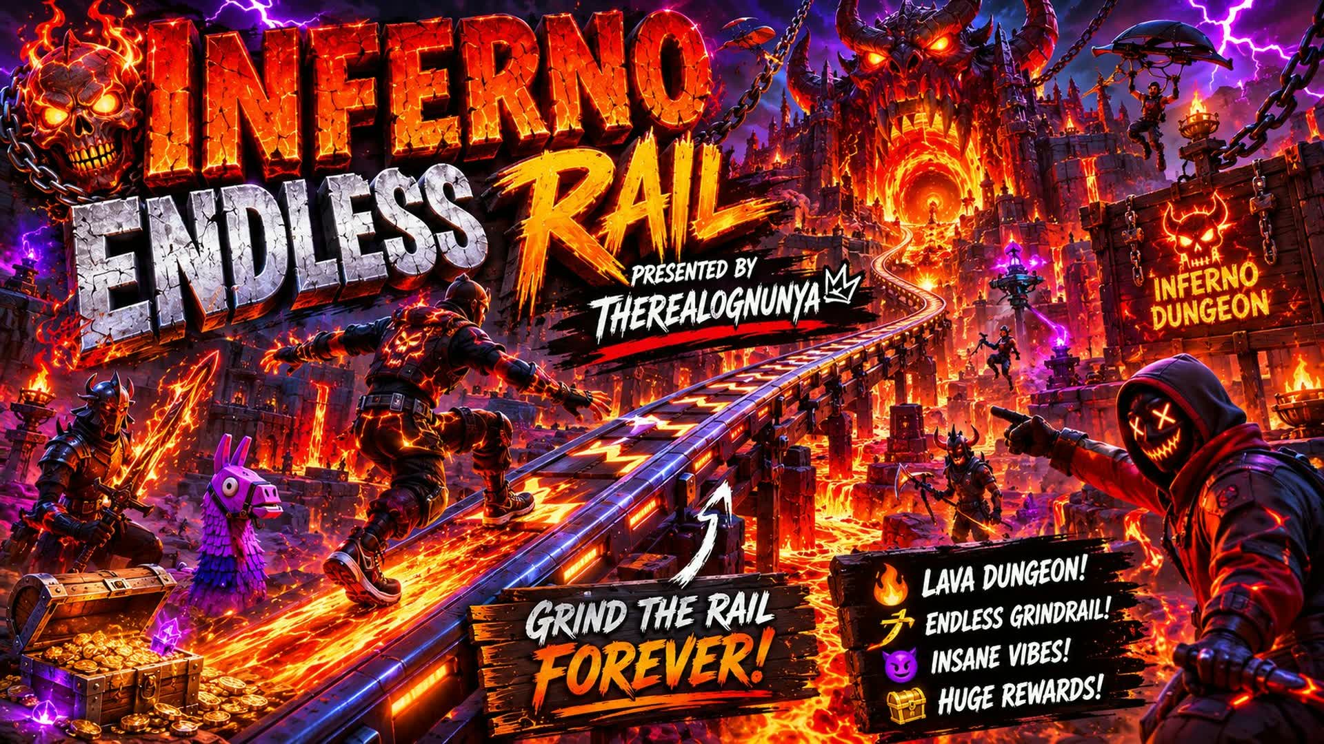 INFERNO ENDLESS RAIL — Fortnite Creative map