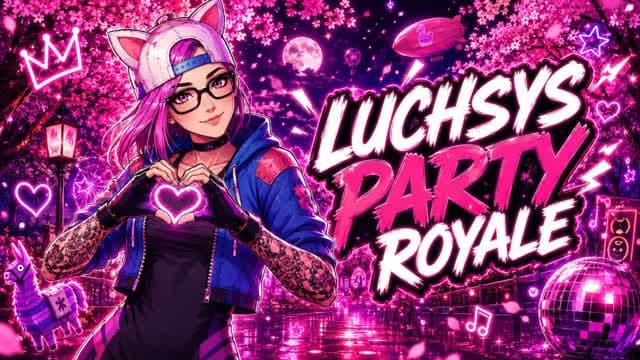 Luchsys party royale — Fortnite Creative map cover art