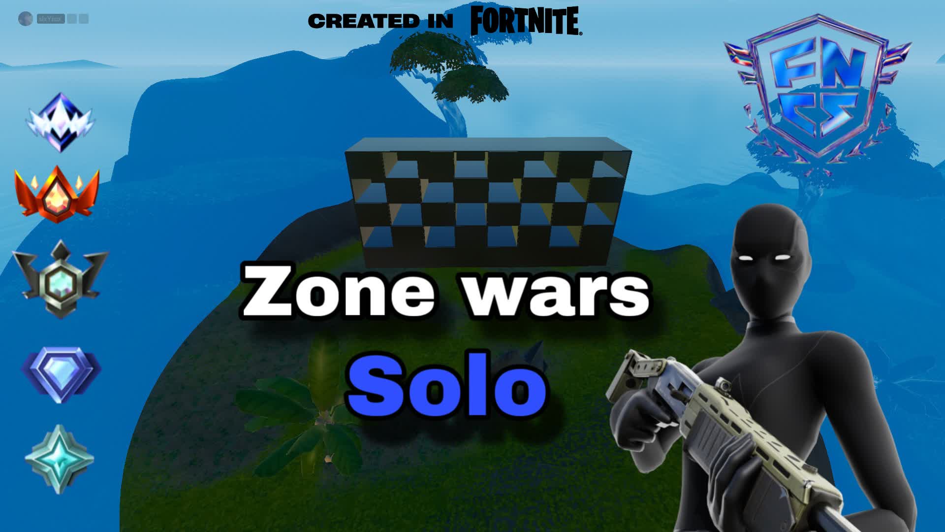 SOLO ZONE WARS — Fortnite Creative map