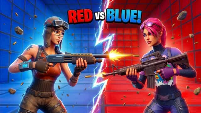 RED VS BLUE RB — Fortnite Creative map cover art