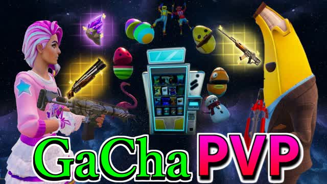 Gacha PvP Battle -ガチャ乱闘場- — Fortnite Creative map cover art