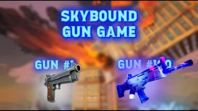 Skybound Gun Game — Fortnite Creative map cover art