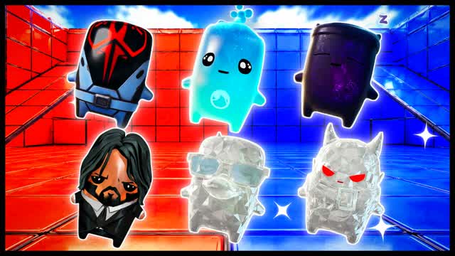 BLUE VS RED HARD SPARK 🔵🔴 — Fortnite Creative map cover art