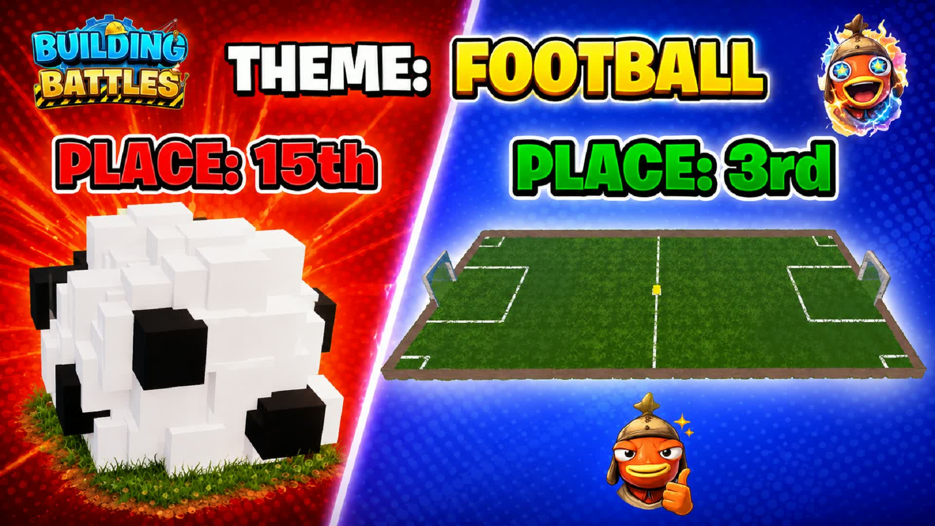 BUILDING BATTLES 🏗️ BUILD • VOTE • WIN — Fortnite Creative map