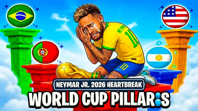 World Cup Pillars 🏆NEYMAR🐐 — Fortnite Creative map cover art
