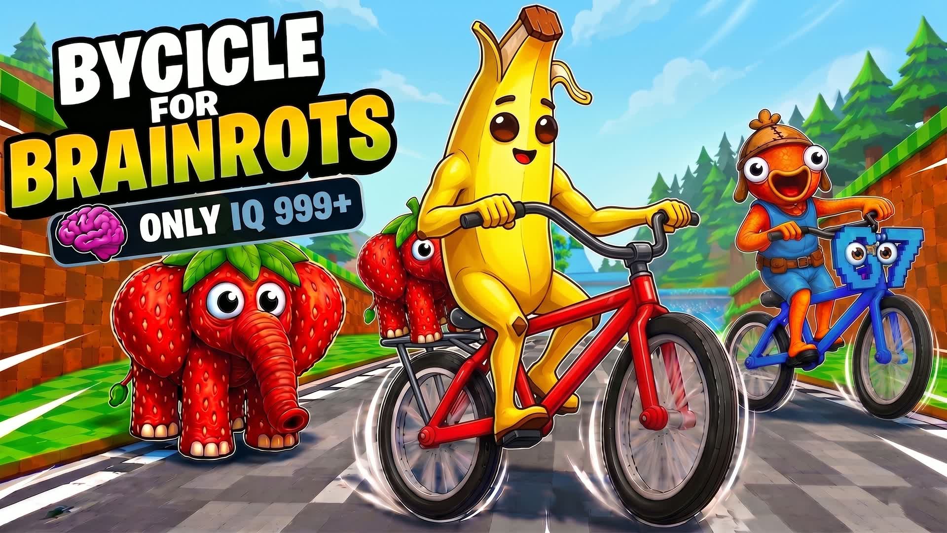 Bycicle obby For Brainrot — Fortnite Creative map