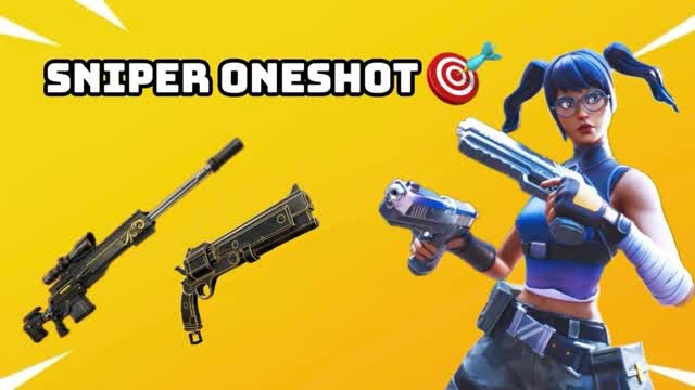 🎯 sniper oneshot — Fortnite Creative map cover art