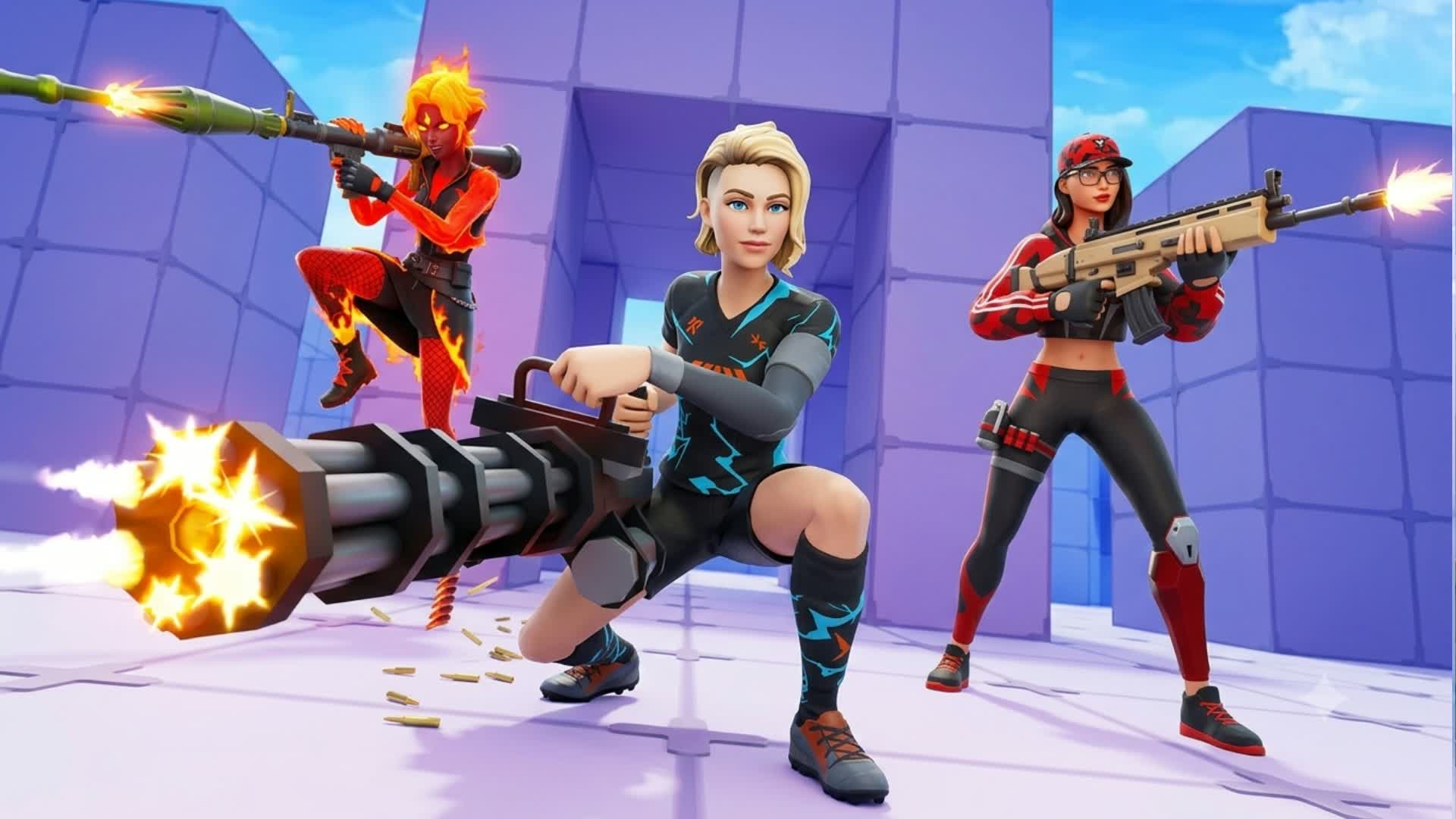 FOOT RED VS BLUE BALL — Fortnite Creative map