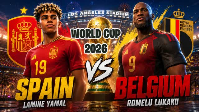 SPAIN vs BELGIUM ⚽️ FIFA WORLD CUP 2026 — Fortnite Creative map cover art