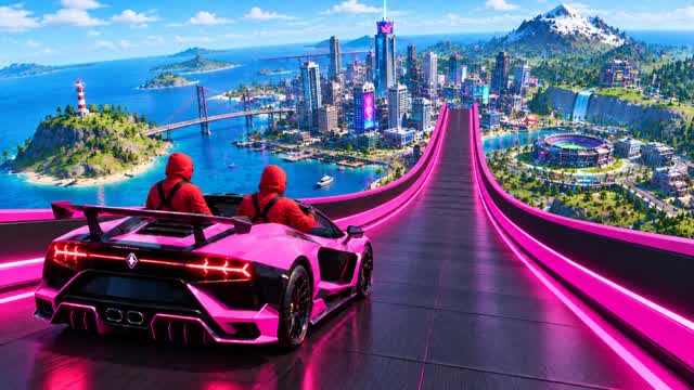TURBO RACE - CAR GAME — Fortnite Creative map