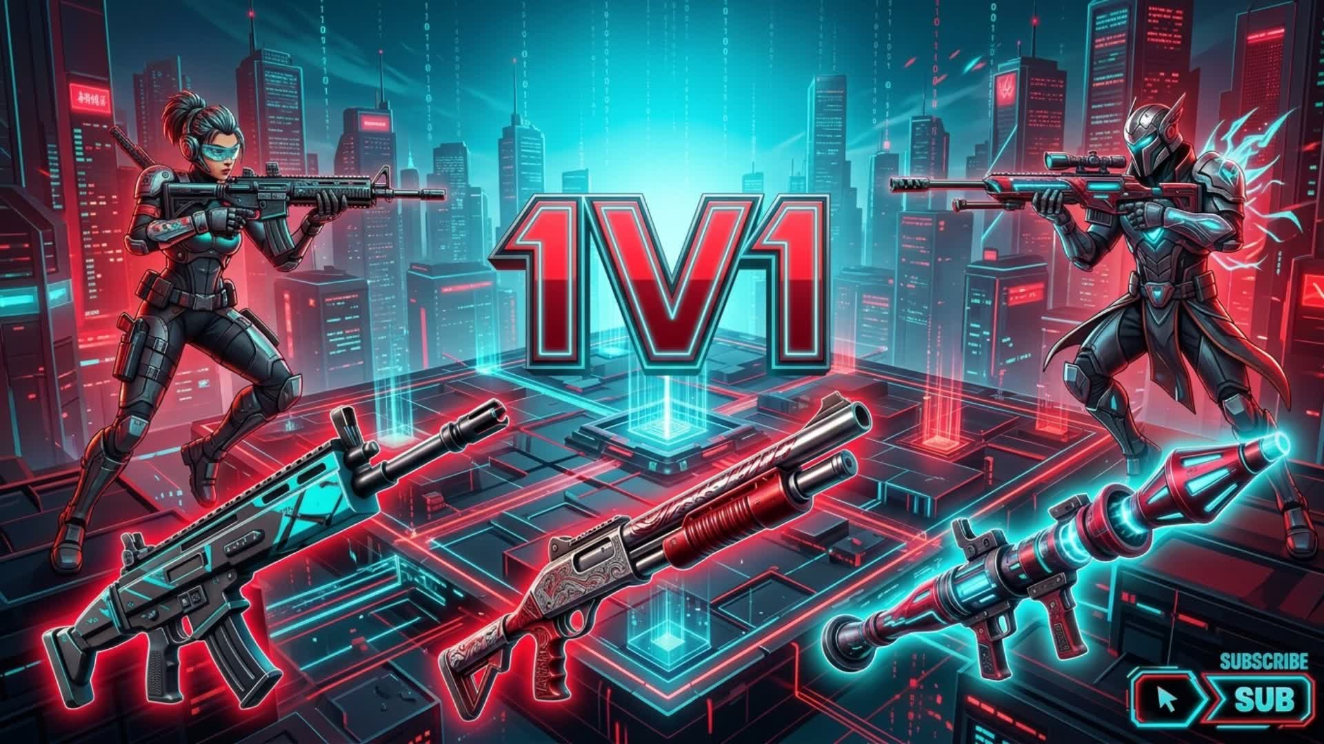 1V1 begins — Fortnite Creative map
