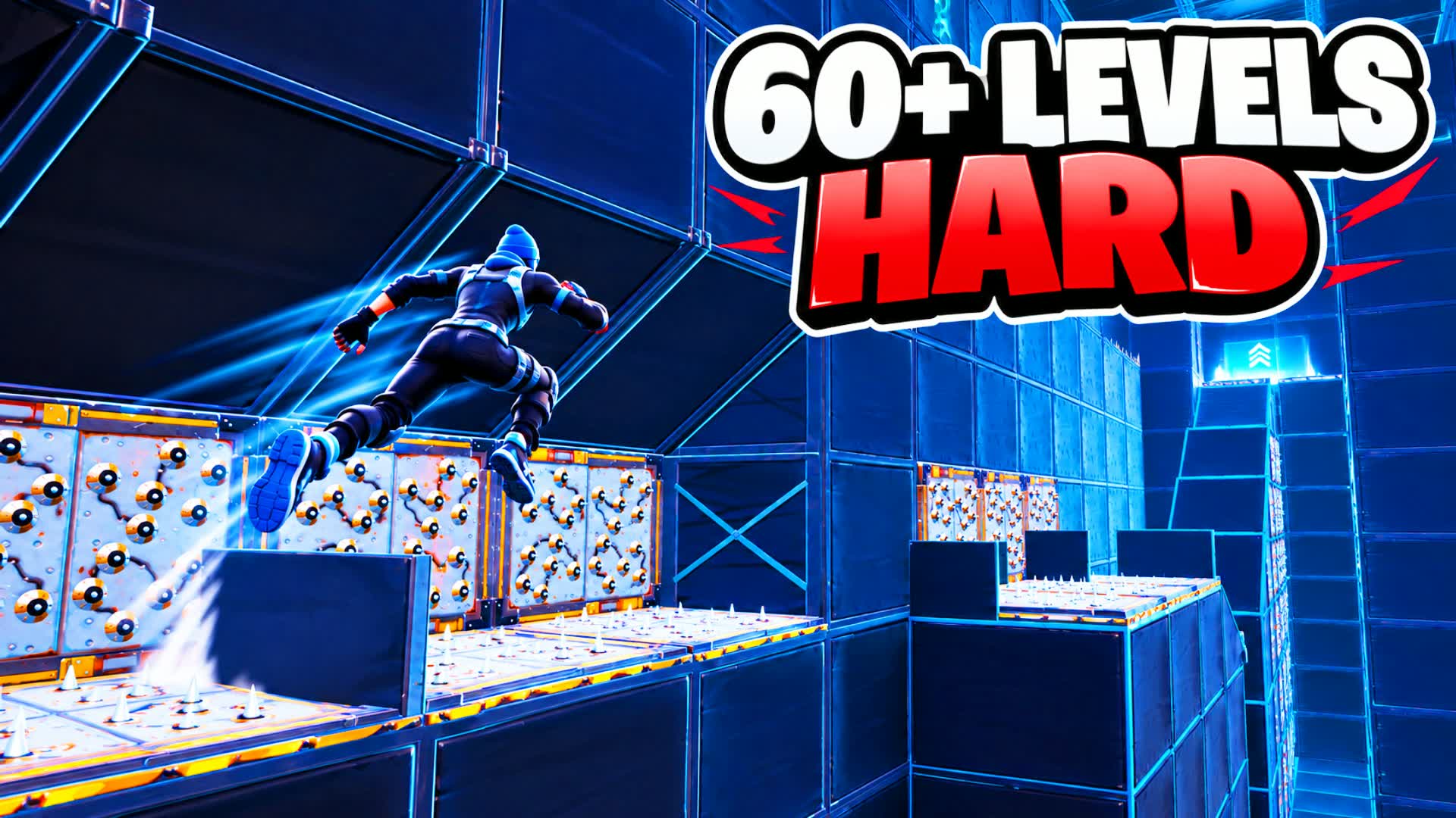 HARD PARKOUR 60+ HARD LEVELS — Fortnite Creative map