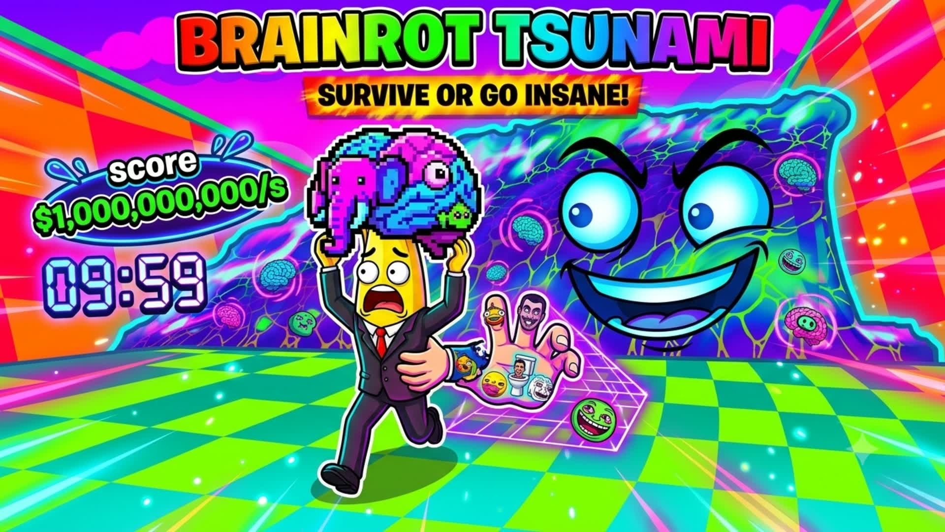 Brainrot Tsunami — Fortnite Creative map