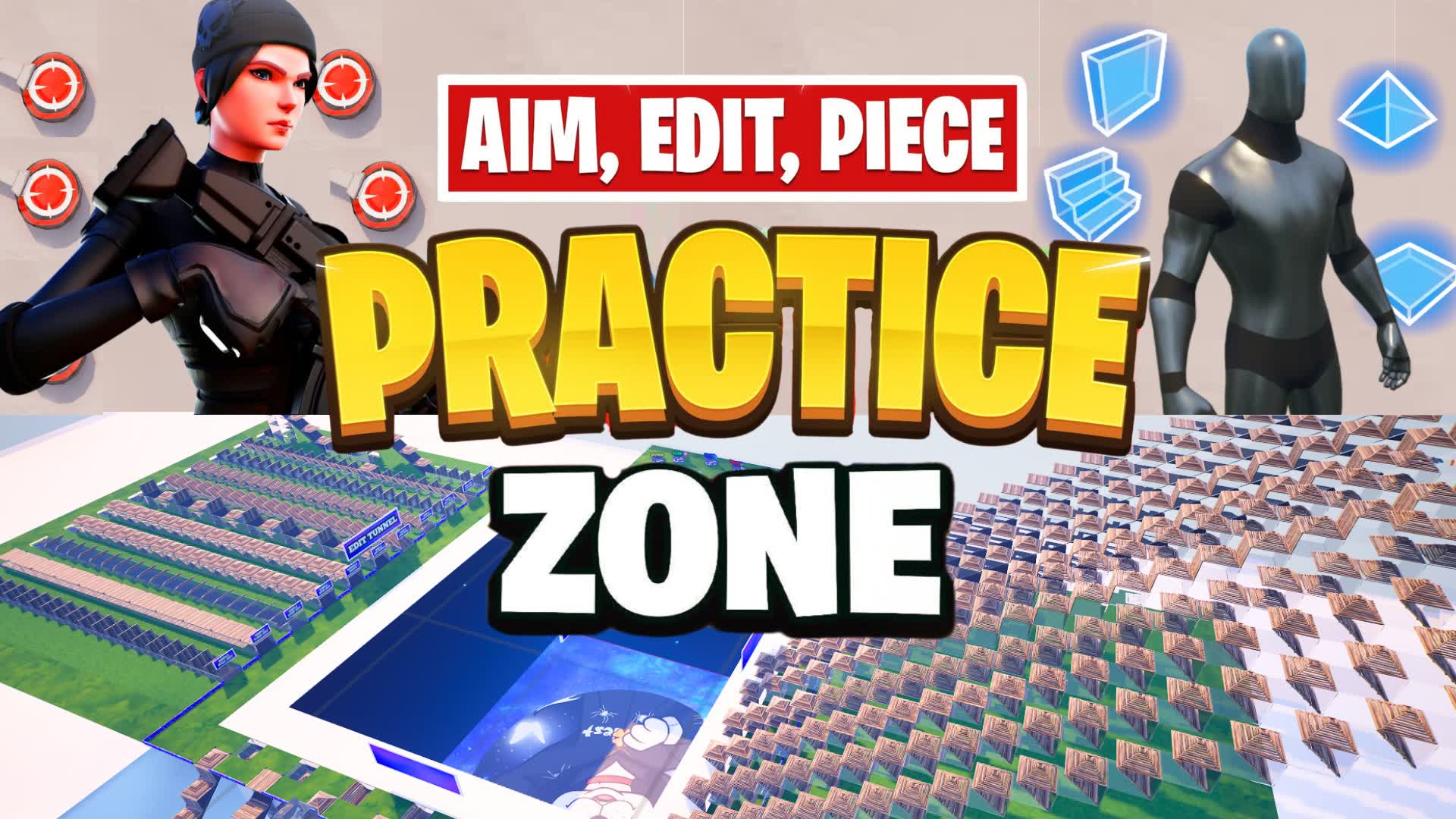 🎯AIMING | EDITING | PIECE CONTROL🌌 — Fortnite Creative map
