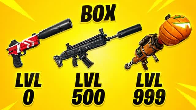 BOX. One kill and a new weapon — Fortnite Creative map