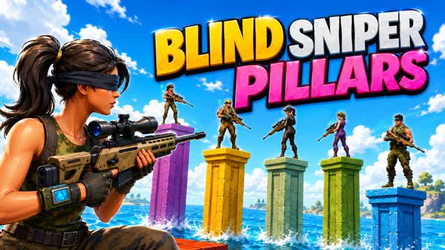 BLIND SNIPER PILLARS — Fortnite Creative map