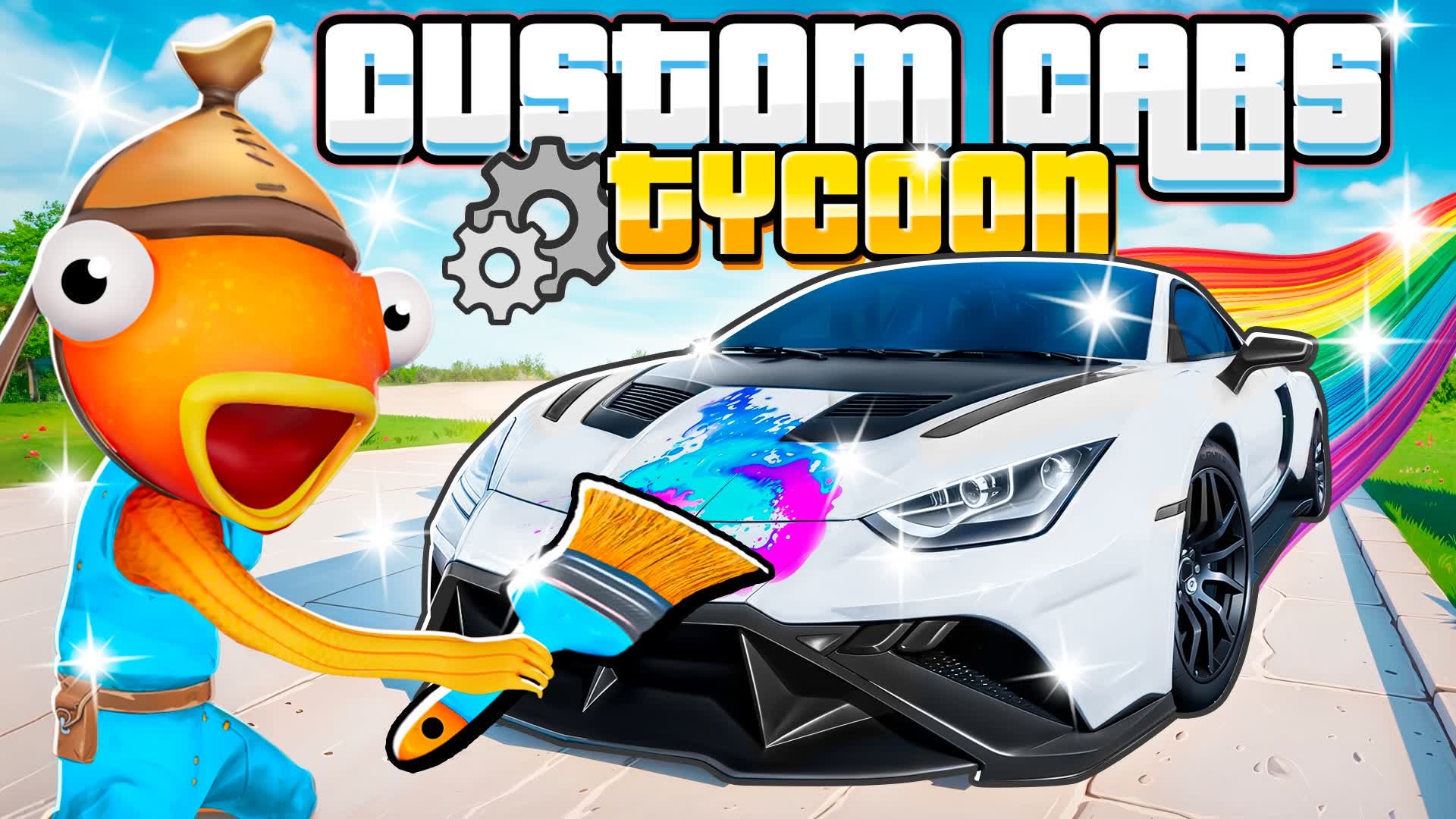 🔧 CUSTOM CARS TYCOON — Fortnite Creative map