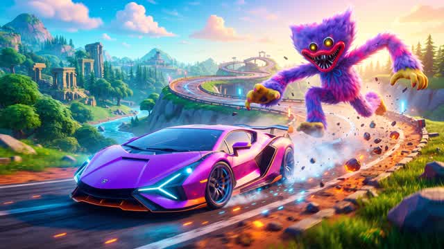 Monster Drift 🚗💨 — Fortnite Creative map cover art