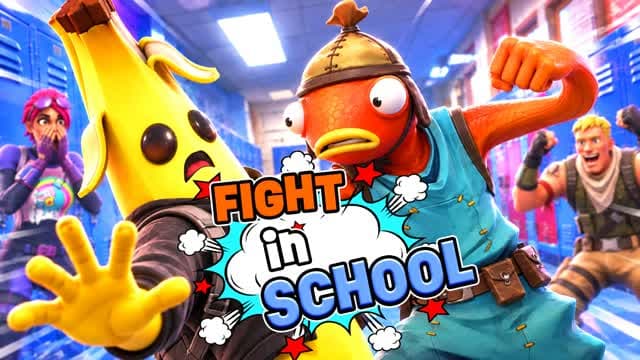 SCHOOL FIGHT — Fortnite Creative map
