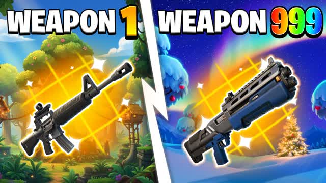 GUN GAME A - CHAPTER 7 — Fortnite Creative map cover art