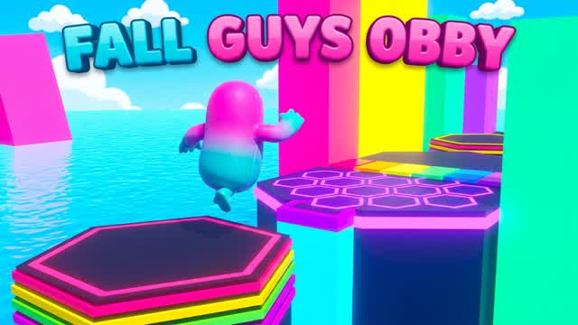 FALL GUYS OBBY - 99% FAILS IT — Fortnite Creative map cover art