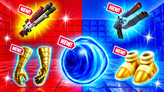 MEGA TEAM BATTLE 🔴💥🔵 — Fortnite Creative map