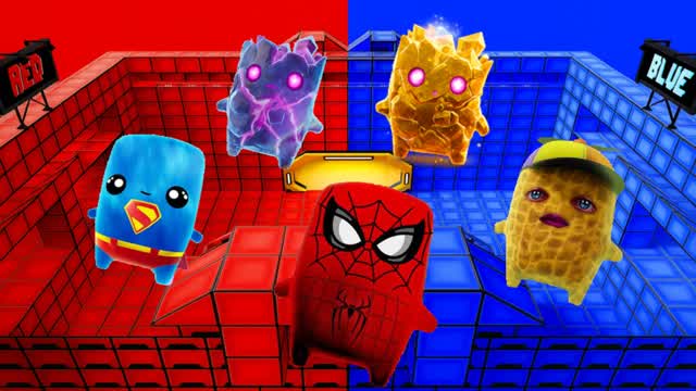 MEGA RED VS BLUE 🔴🔵 SPRITES — Fortnite Creative map