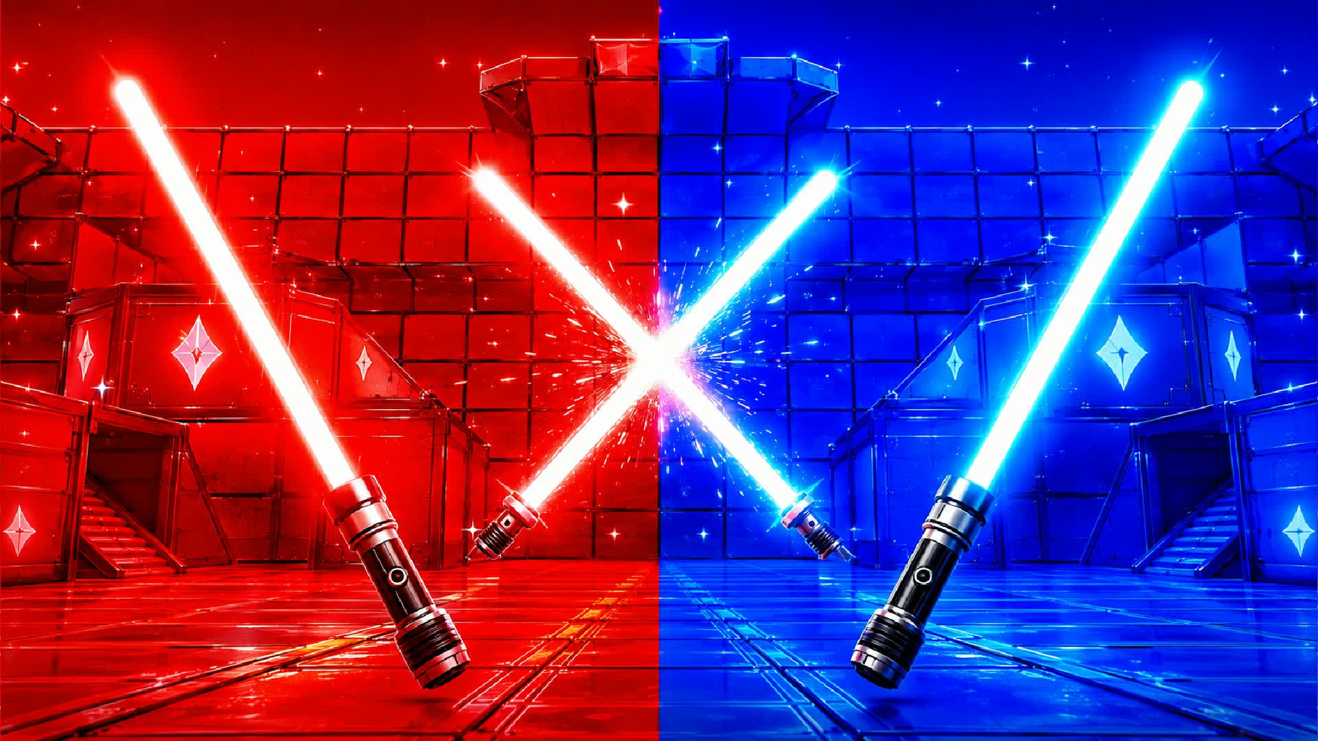LIGHTSABER RED VS BLUE 🔴🔵 — Fortnite Creative map