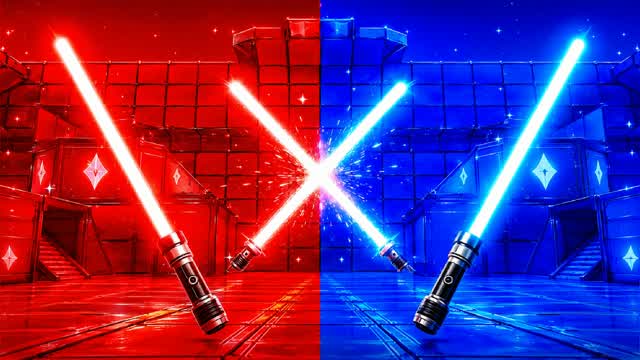 LIGHTSABER RED VS BLUE 🔴🔵 — Fortnite Creative map cover art