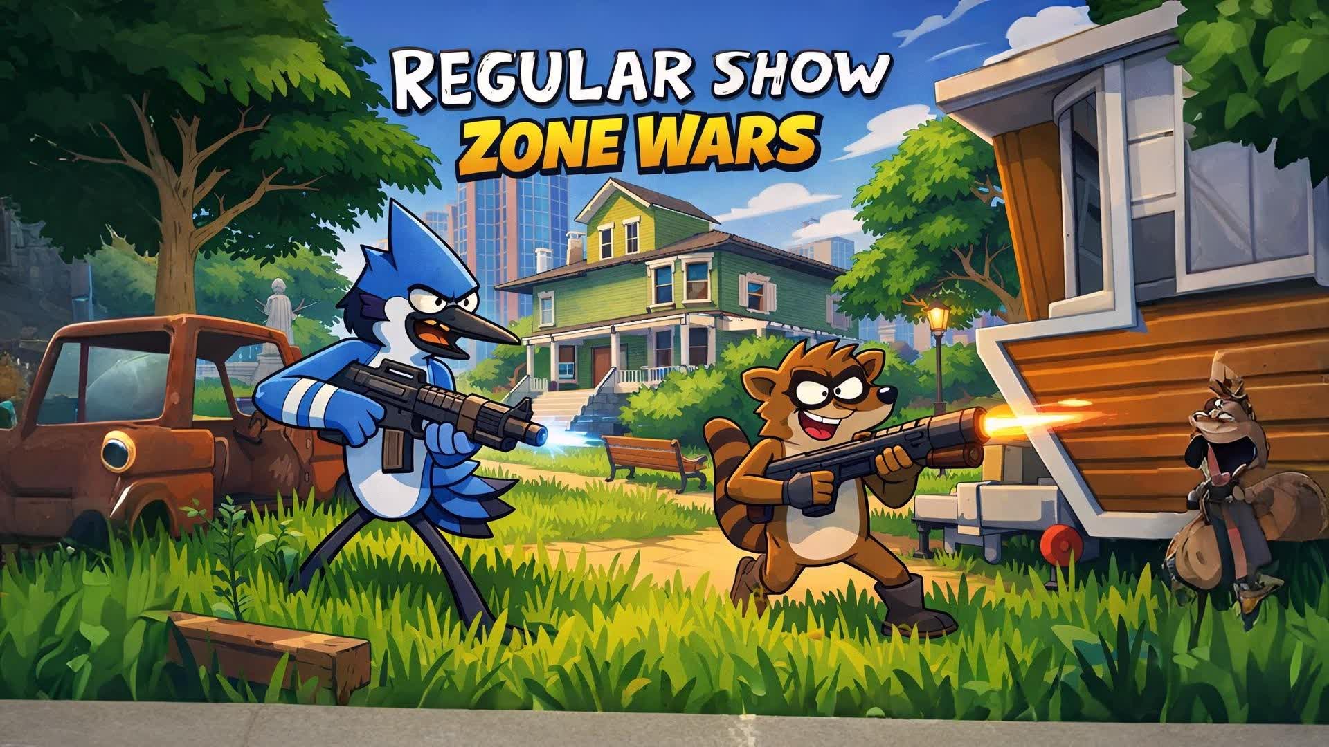 ⚔️ Regular Show Zone Wars ⚔️ — Fortnite Creative map