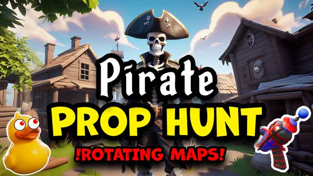 Pirate Prop Hunt — Fortnite Creative map cover art