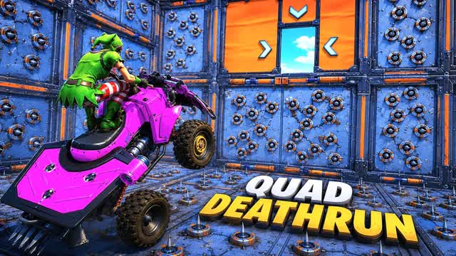 9+ Impossible Deathrun Quad — Fortnite Creative map cover art