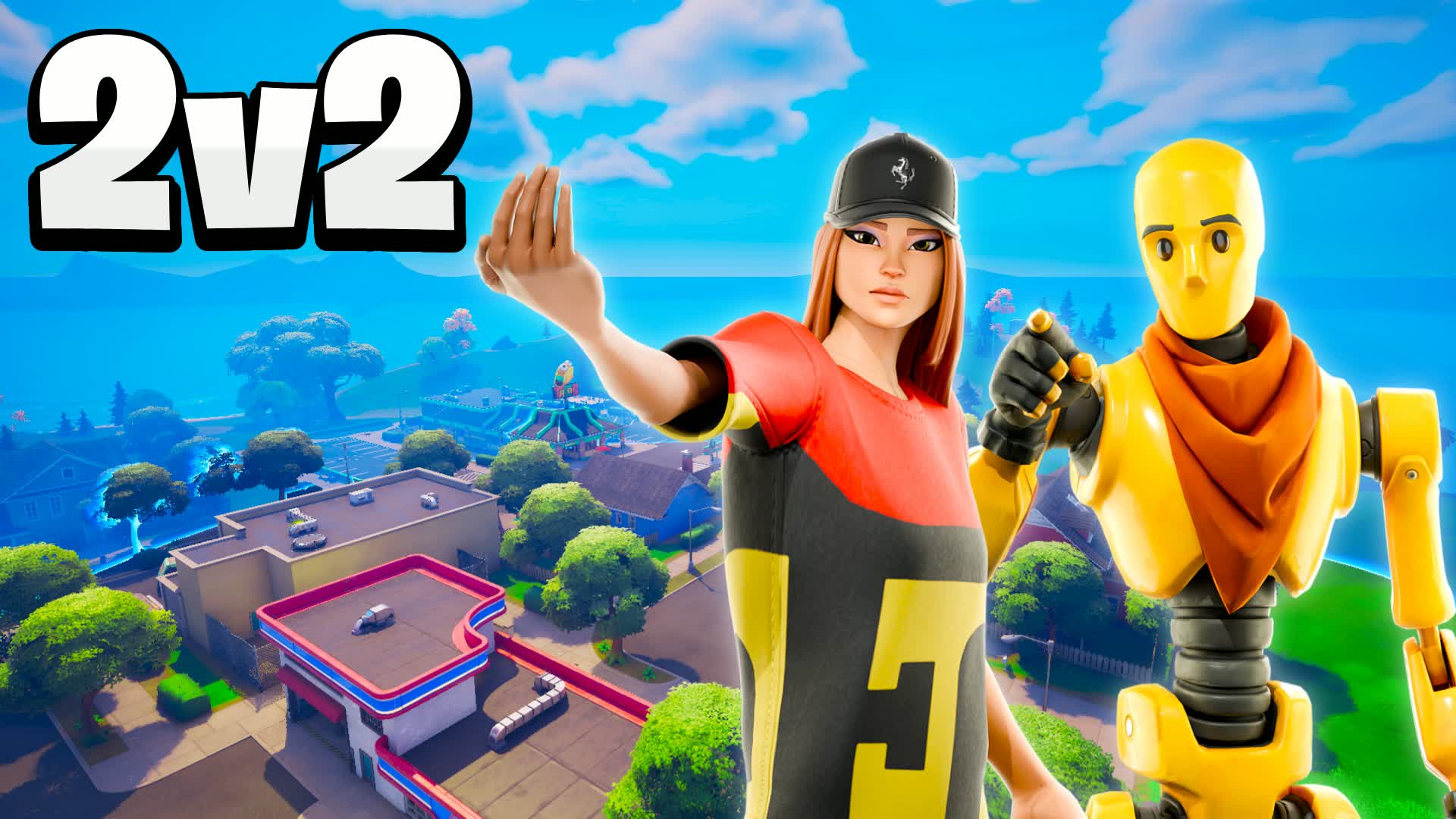 DUO ZONE WARS 🌀 GREASY GROVE — Fortnite Creative map