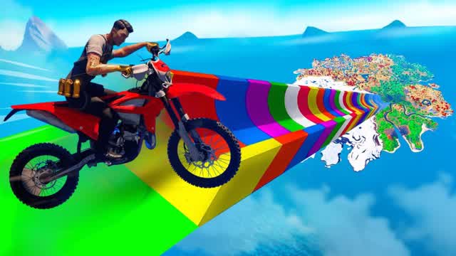MEGA DRIVING RAMP * FREE FOR ALL — Fortnite Creative map cover art